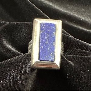 Large Rage Blue Lapis 925 Sterling Silver Ring